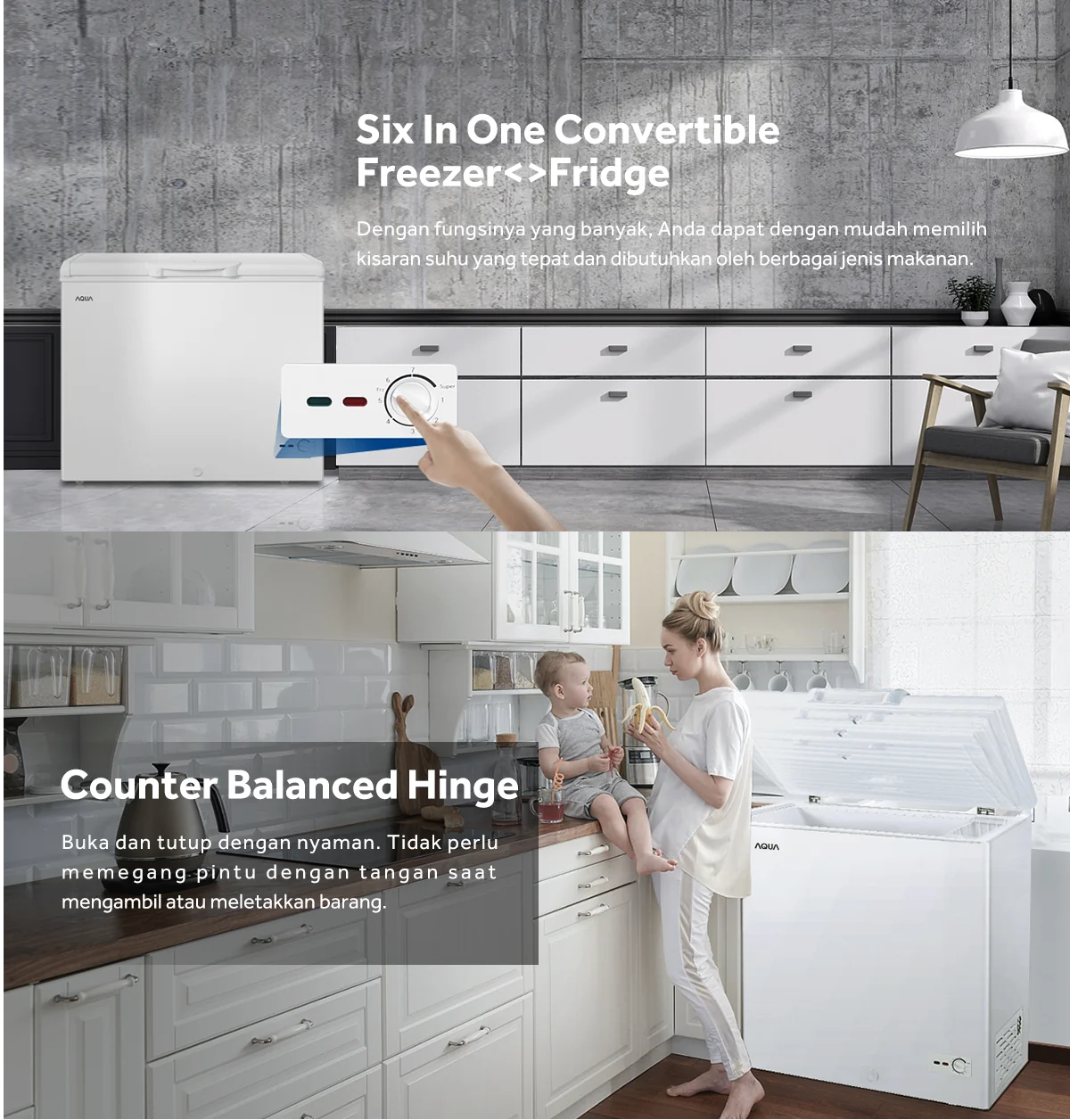 CHEST FREEZER AQUA Elektronik AQF-220HC